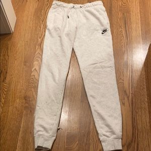Nike white amazing sweatpants!